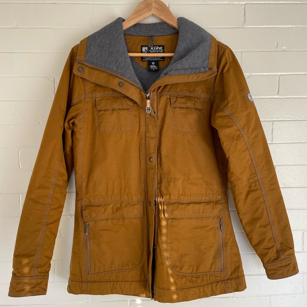 Kühl tan trench coat women’s size small